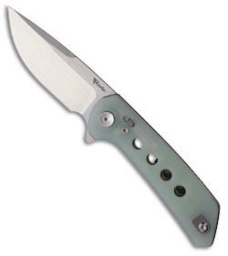 Reate PL-XF Pivot Lock Knife Jade G-10 (3.4" Stonewash Nitro-V)