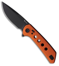 Reate PL-XF Pivot Lock Knife Orange G-10 (3.4" Black PVD Nitro-V)