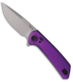 Reate PL-XF Pivot Lock Knife Purple Aluminum (3.4" Stonewash)