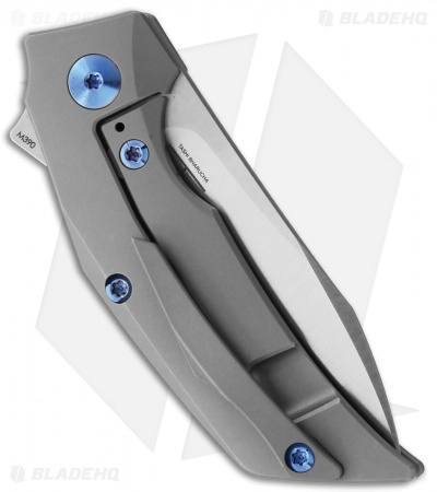 Reate Knives T2500 Frame Lock Knife Titanium/Orange G-10 (2.5" Satin)