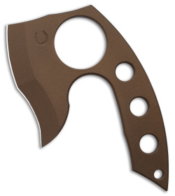 Red Horse Knife Works MAXE-Micro Axe Fixed Blade Knife D2 Bronze (2.5" Bronze)