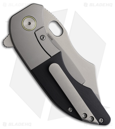 Red Horse Knife Works War Pig Frame Lock Knife Titanium/Black G-10 (3" Satin)