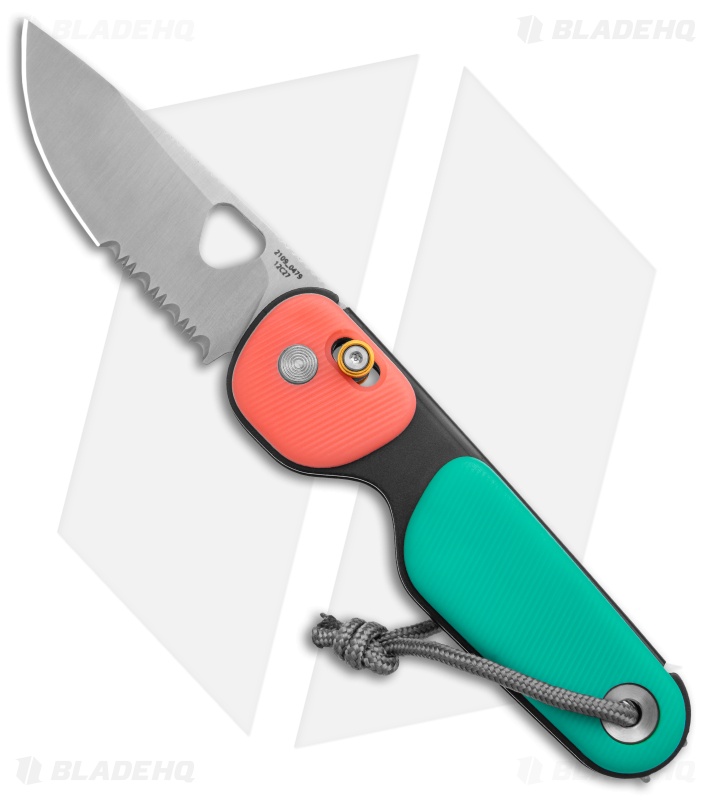 The James Brand The Redstone Slide Lock Knife Coral/Turquoise (2.5" Satin)