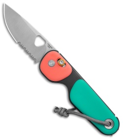 The James Brand The Redstone Slide Lock Knife Coral/Turquoise (2.5" Satin)