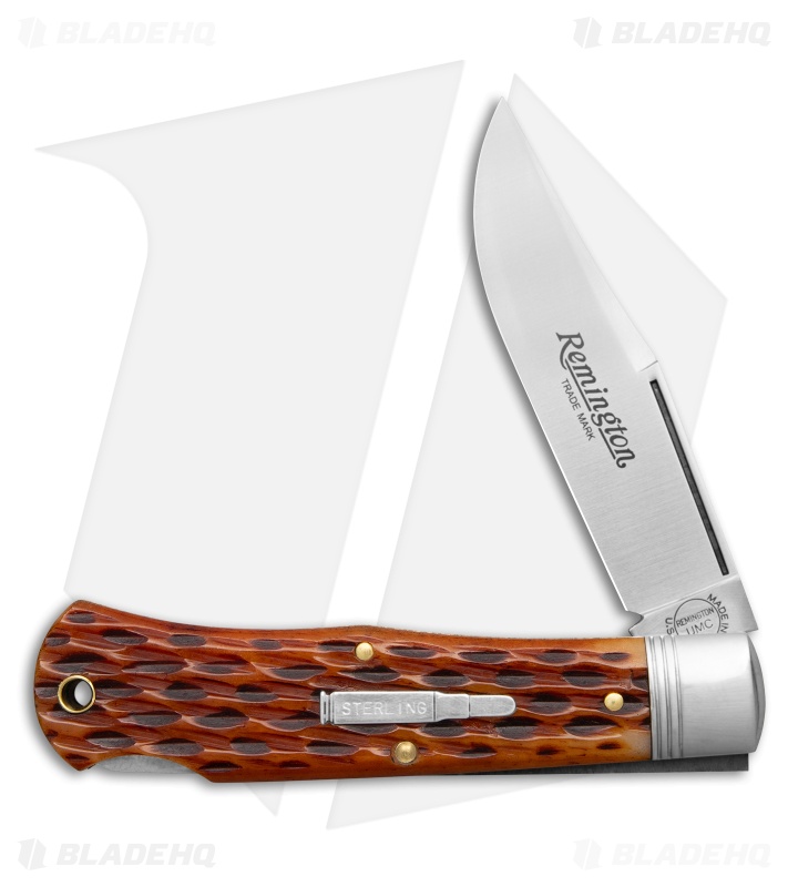 Remington 2026 Silver Bullet Lockback Brown Jigged Bone