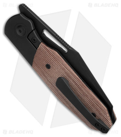 Renegade Provisions G.O.M. Frame Lock Knife Ti/Brown Micarta (3.25" Black SW)