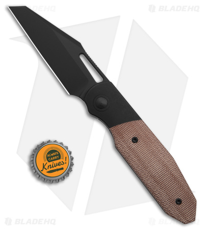 Renegade Provisions G.O.M. Frame Lock Knife Ti/Brown Micarta (3.25" Black SW)