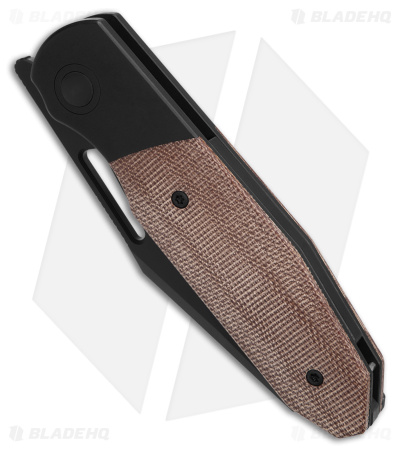 Renegade Provisions G.O.M. Frame Lock Knife Ti/Brown Micarta (3.25" Black SW)