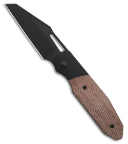 Renegade Provisions G.O.M. Frame Lock Knife Ti/Brown Micarta (3.25" Black SW)