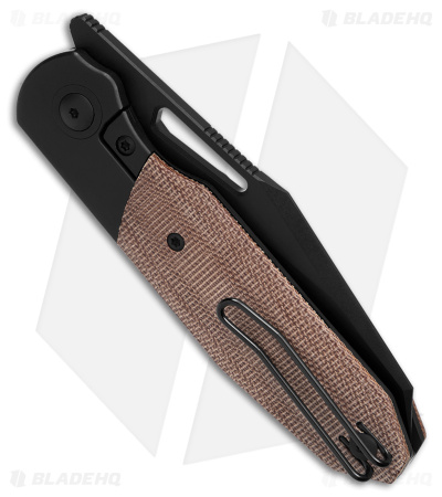 Renegade Provisions G.O.M. Frame Lock Knife Ti/Brown Micarta (3.25" Black SW)