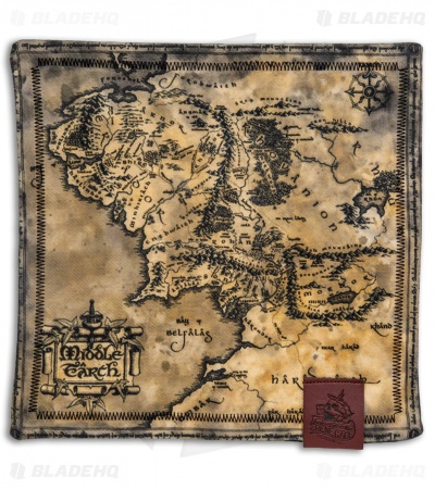Renegade Provisions LOTR Map 8x8 Handkerchief W/ Microfiber Backing