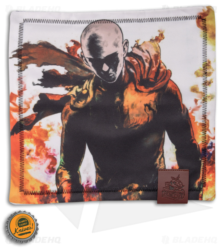 Renegade Provisions One Punch Man 8X8 Handkerchief  W/ Microfiber Backing