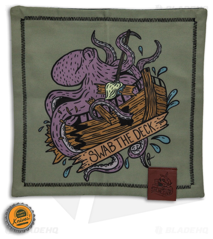 Renegade Provisions Swab The Deck 8x8 Handkerchief W/ Microfiber Backing