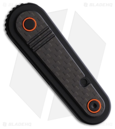 REVO Spirit Button Lock Knife Black Aluminum + Carbon Fiber (1.95" Black)