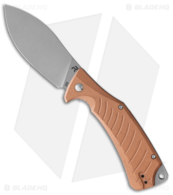 REVO Ness Liner Lock Flipper Knife Copper (3.3" Stonewash)