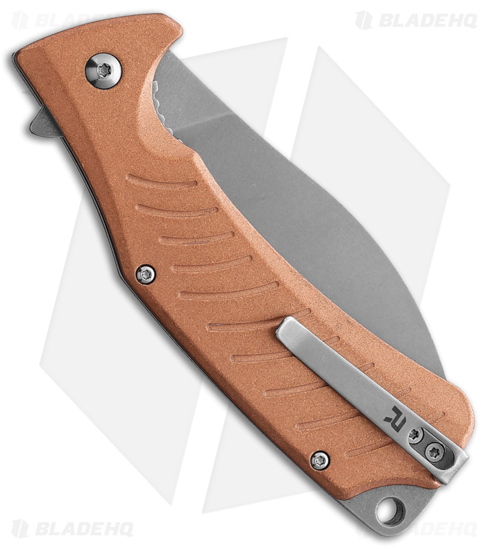 REVO Ness Liner Lock Flipper Knife Copper (3.3" Stonewash)