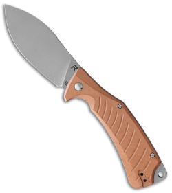 REVO Ness Liner Lock Flipper Knife Copper (3.3" Stonewash)