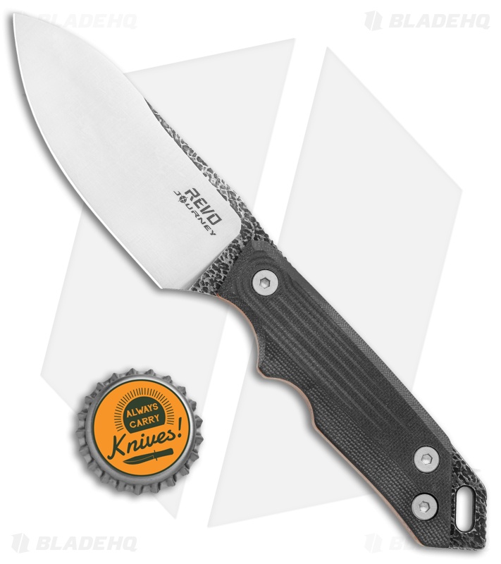 REVO RJ-1 Journey Fixed Blade Knife | Black G-10 | Blade HQ