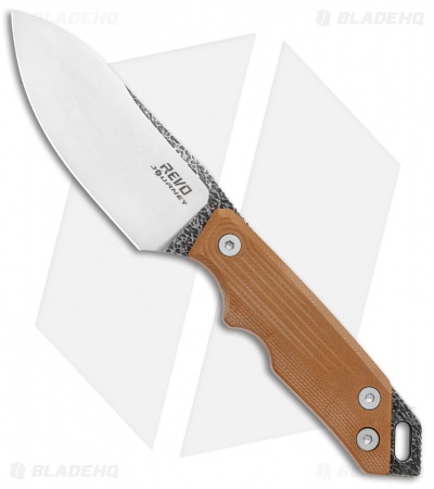 REVO RJ-1 Journey Fixed Blade Knife Brown G-10 (3.9" Satin)
