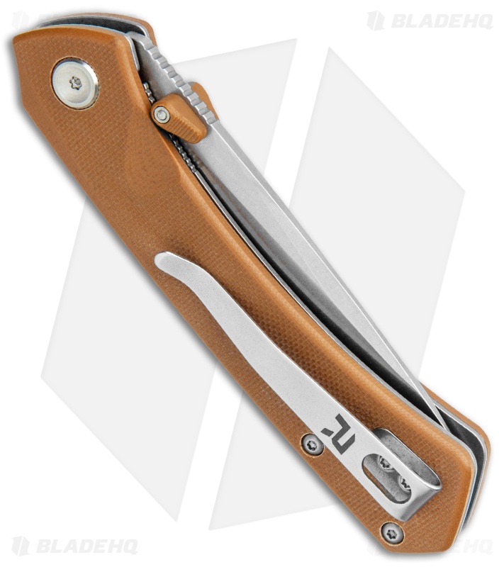 REVO Warden Spring Assist Liner Lock Knife Coyote Brown G-10 (3" Stonewash)