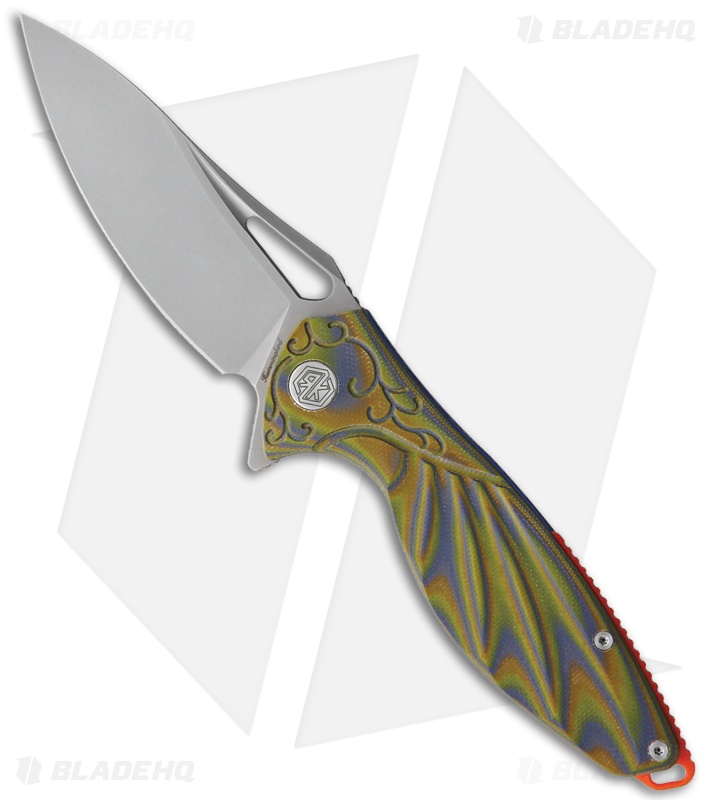 Rike Knife Hummingbird Plus Knife Blue/Green G-10 - Blade HQ