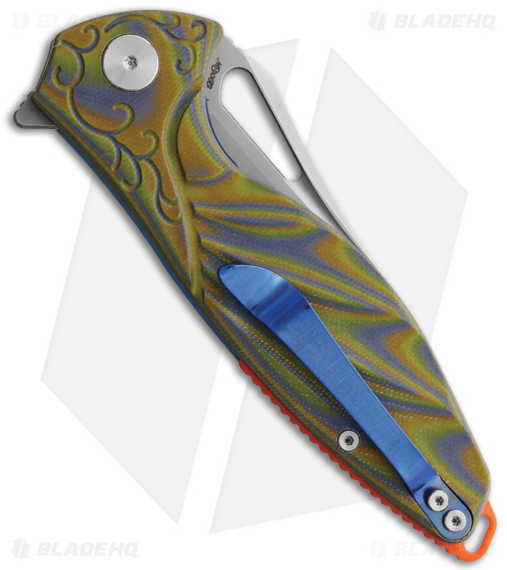 Ridgeline リッジライン Hummingbird Rike Knife Hummingbird Plus Knife Blue/Green G-10 - Blade HQ