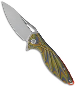 Rike Knife Hummingbird Plus Liner Lock Knife Blue/Green G-10 (3.5" N690)