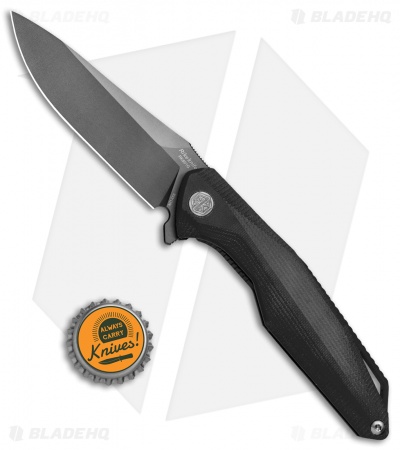 Rike Knife 801GB Kwaiken Frame Lock Knife Black G-10 (3.75