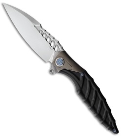 Rike Knife Thor7 Liner Lock Knife Integral Black Titanium/G-10 (3.5" 154CM)