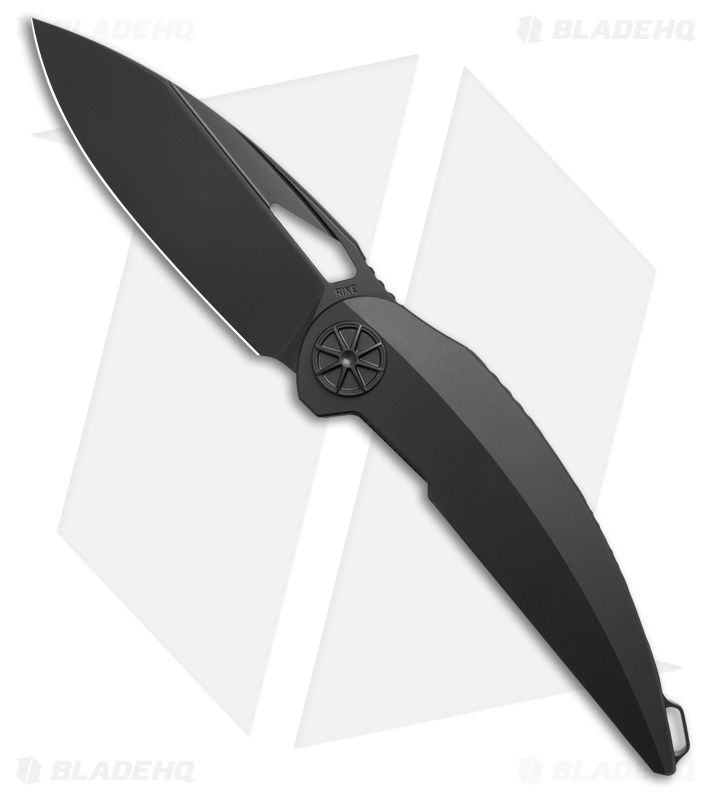 Rike Knife Tissot 2 Liner Lock Knife DLC Titanium (3.75" Black DLC M390)
