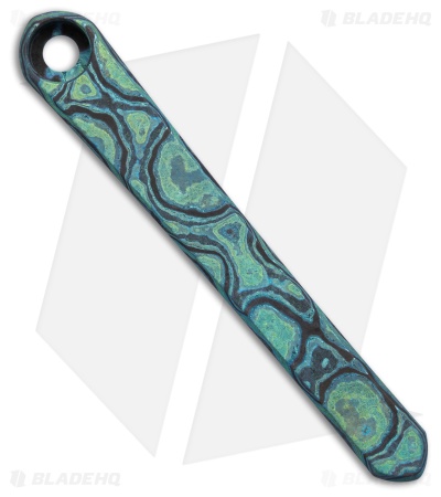Ripp's Garage Tech Chris Reeve Knives Pocket Clip - Matte Green Timascus 