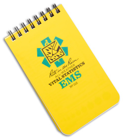 Rite in the Rain EMS Vital Stats Top Bound 3" x 5" All-Weather Notebook (Yellow)