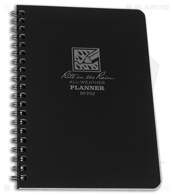 Rite in the Rain No. P52 Weekly Planner Undated (Black)