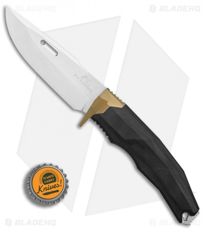 RAKUDO Rockstead Ritsu-ZDP | Fixed Blade | Wood/Micarta/Gold Ti Bolster