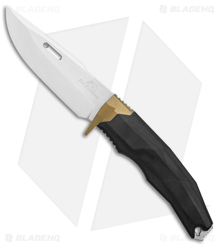 Rockstead Ritsu-ZDP | Fixed Blade | Wood/Micarta/Gold Ti Bolster