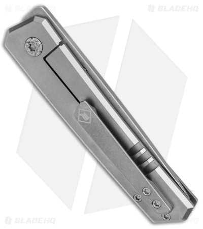 Roe Knives Custom Hostile Identity Frame Lock Knife Titanium Gray (3" SW)