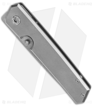 Roe Knives Custom Hostile Identity Frame Lock Knife Titanium Gray (3" SW)