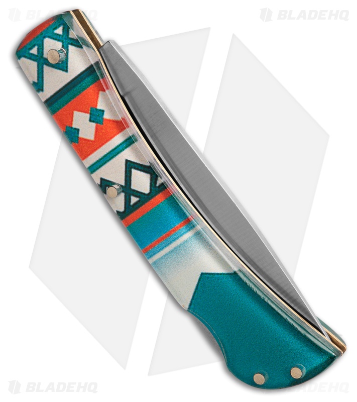 Roper Knives Pecos Tumble Weed Lockback Knife 3.5" Southwest Acrylic