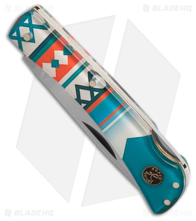 Roper Knives Pecos Tumble Weed Lockback Knife 3.5" Southwest Acrylic