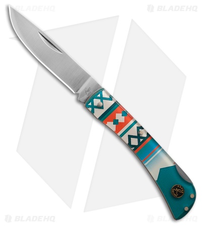 Roper Knives Pecos Tumble Weed Lockback Knife 3.5" Southwest Acrylic