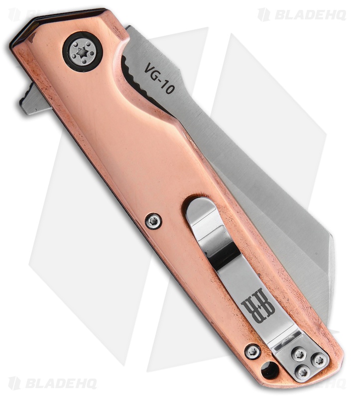 ダーマードライ Rough Ryder Copper Cleaver Flipper Liner (Satin) - Blade HQ