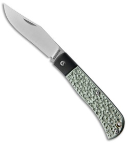 Rough Ryder Slip Joint Knife Green/ Black Aluminum (3.25" Satin)