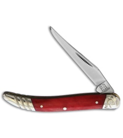 Rough Ryder Baby Toothpick Knife 3" Red Smooth Bone RR2228