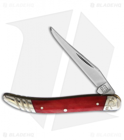 Rough Ryder Baby Toothpick Knife 3" Red Smooth Bone RR2228