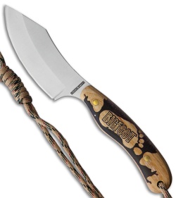 Rough Ryder Big Foot Hunter Sheepsfoot Fixed Blade Knife Wood (3.25&quot; Satin) | 125891