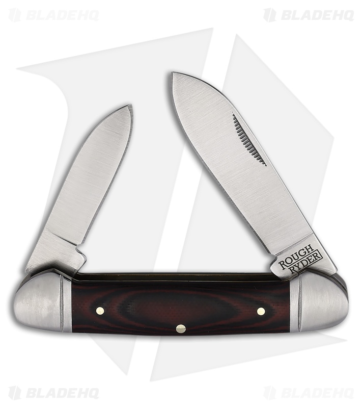 Rough Ryder Canoe Knife 3.63" Black G-10 RR2297