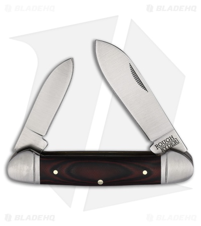 Rough Ryder Canoe Knife 3.63" Black G-10 RR2297
