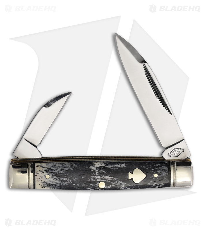 Rough Ryder Capital Intern White and Gray Bone (2.50" Satin)