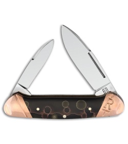 Rough Ryder Canoe Knife 3.63" Black Copper Swirl RR2060