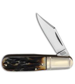 Rough Ryder Barlow Knife 3.25&quot; Cinnamon Stag Bone RR2429 | 153379
